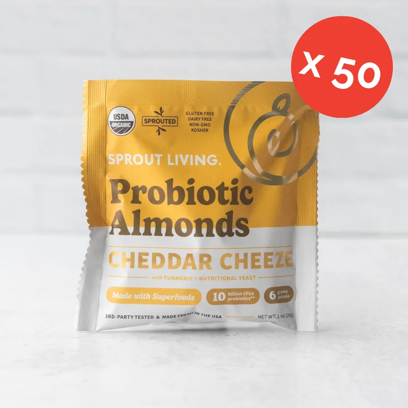 Probiotic Almonds, Cheddar Cheeze, Bulk