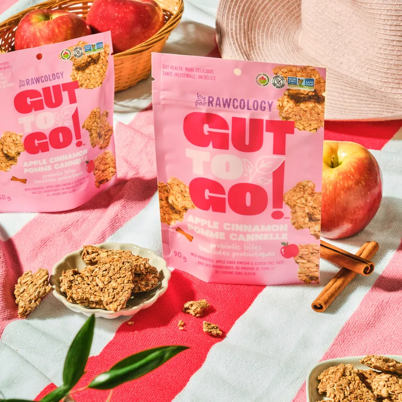 Apple Cinnamon Granola Snack Bites with Probiotics