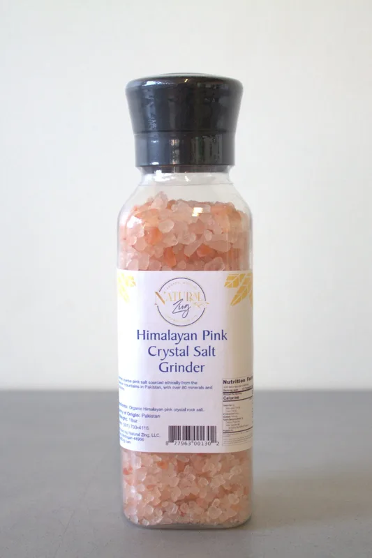 Himalayan Pink Coarse Crystal Salt Fine Ground Grinder Jar
