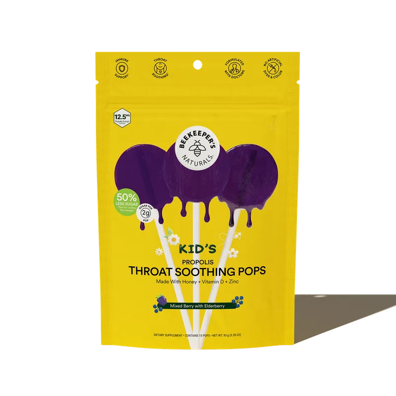 Kid’s Throat Soothing Lollipops - Elderberry
