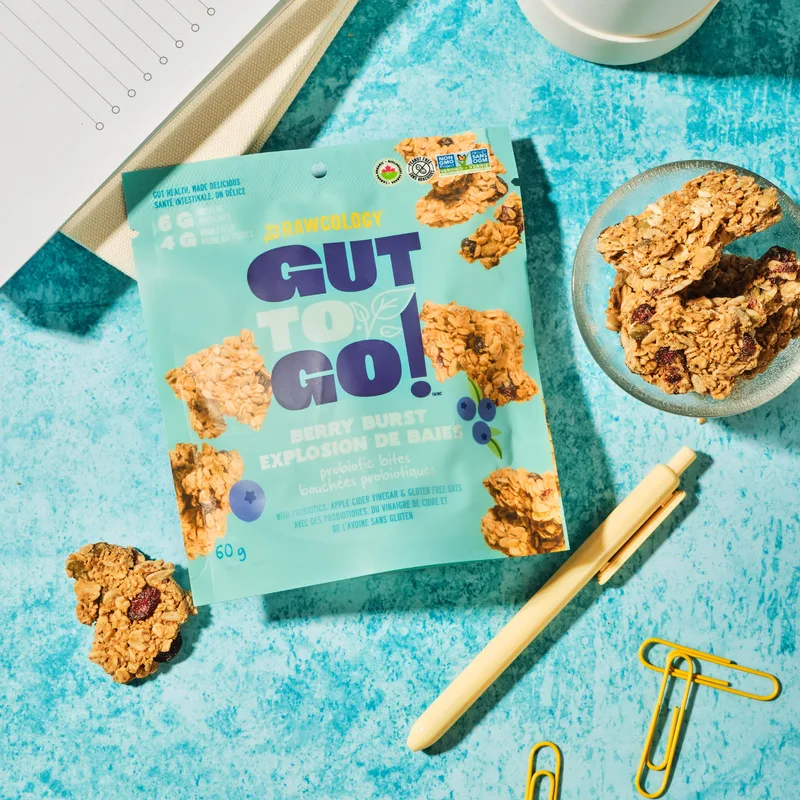 Berry Burst Granola Snack Bites with Probiotics