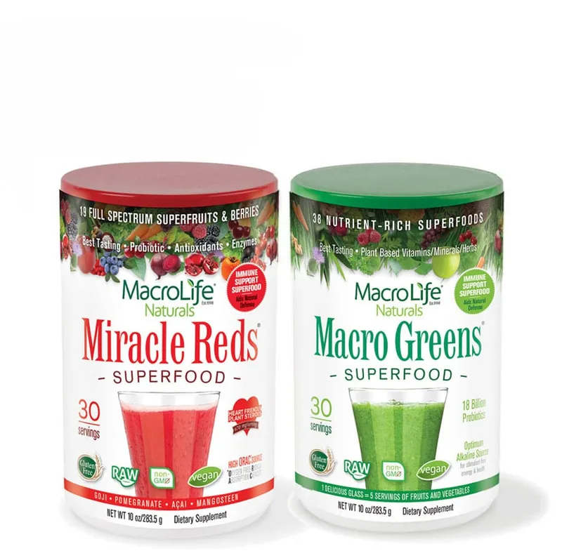 Immunity Bundle – Macro Greens & Miracle Reds