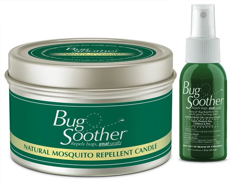 Bug Soother Mosquito Repellent Candle + 1 oz. Spray Bottle Pack