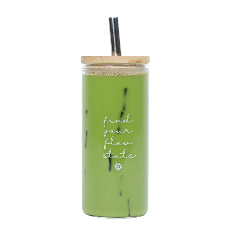"Find Your Flow State" Glass Tumbler