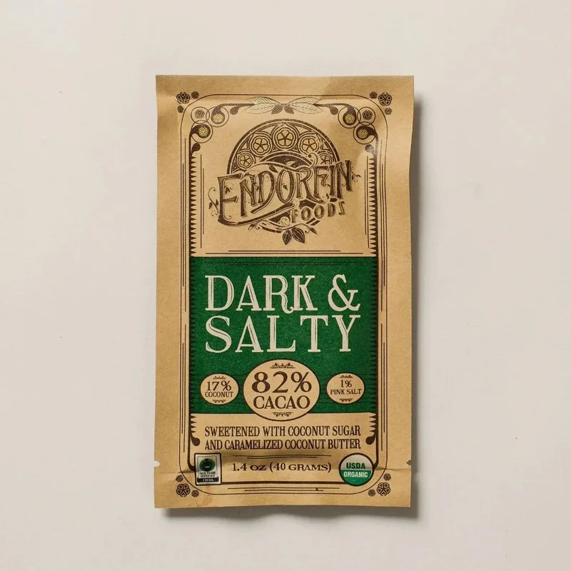Dark & Salty Chocolate Bar 82% Cacao