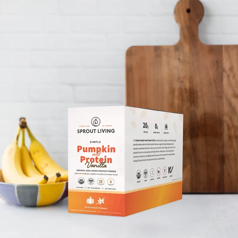 Simple Protein, Pumpkin Seed, Vanilla, Box (16 singles)