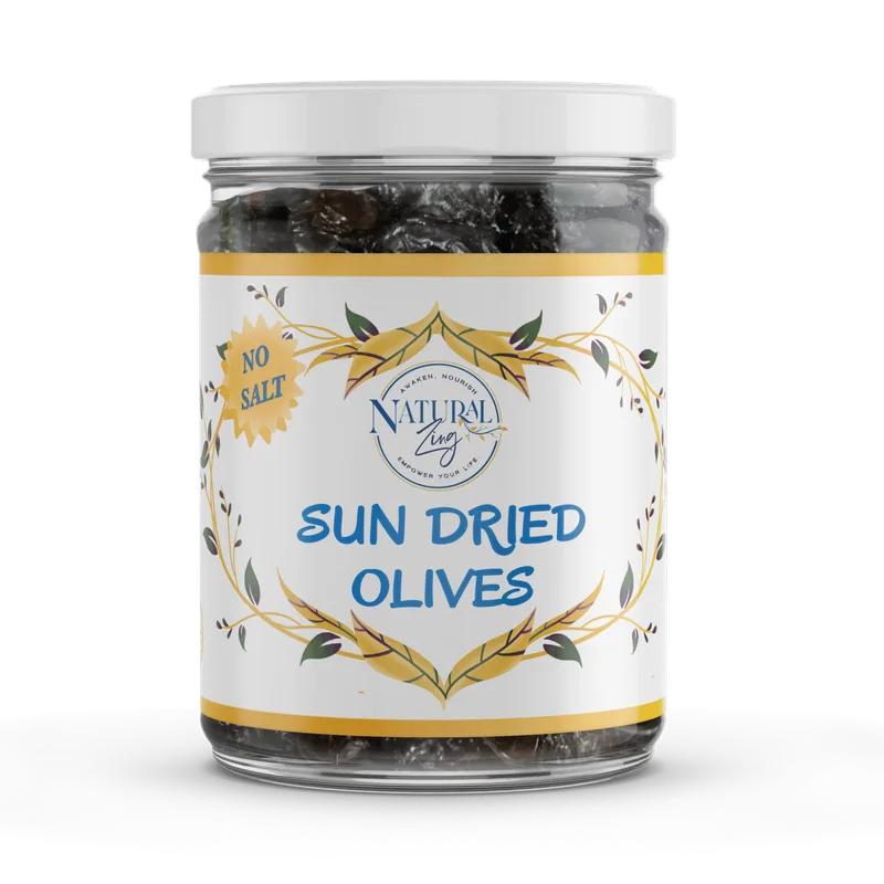 Organic Sun-Dried Peruvian Botija Olives | No salt added | Low Sodium Olives | Non Fermented Olives