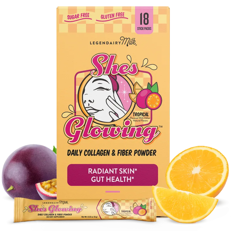She’s Glowing™ Collagen Peptides & Fiber Powder