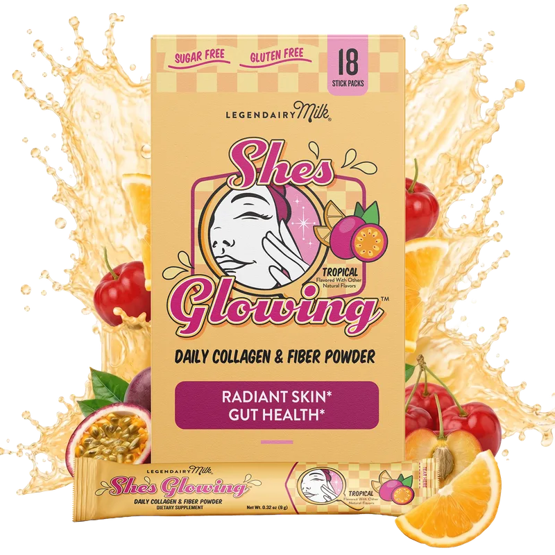 She’s Glowing™ Collagen Peptides & Fiber Powder