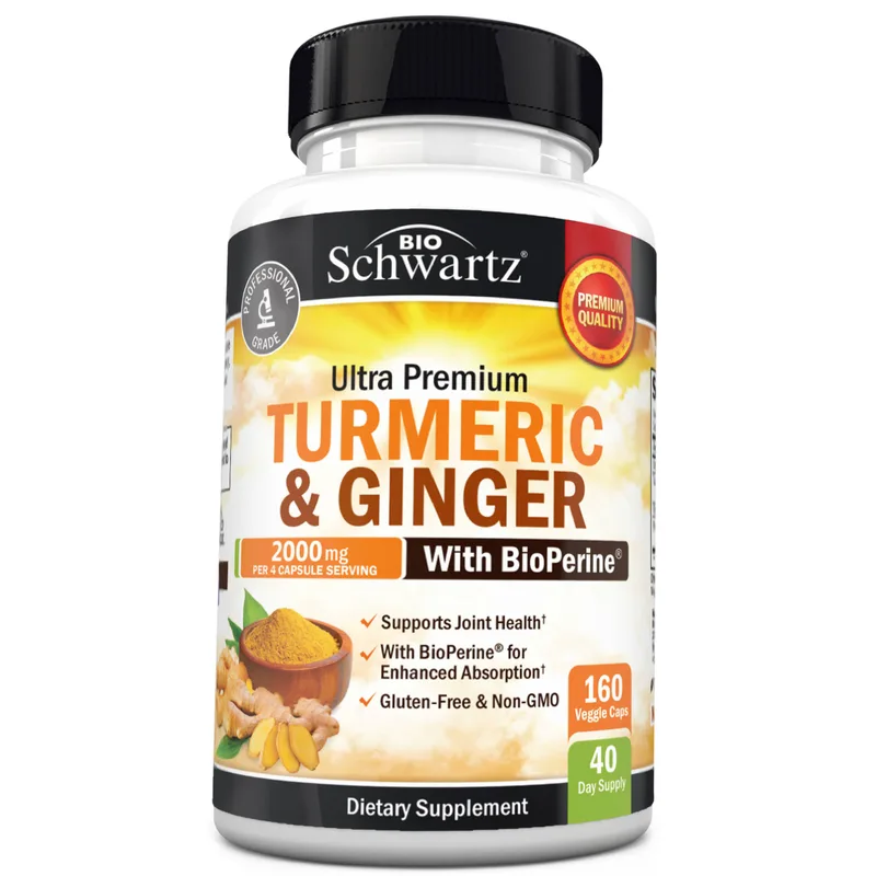 Turmeric & Ginger Capsules, 160ct