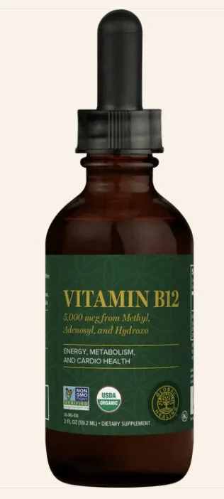 Organic Vitamin B12 Liquid- Global Healing