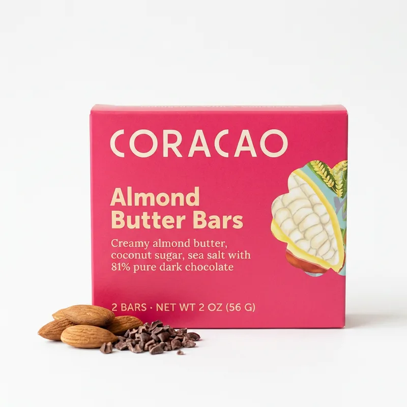 Almond Butter Vegan Chocolate Bars