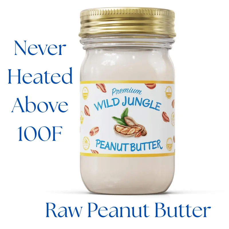 Jungle Peanut Butter | Raw Peanut Butter | Unroasted Peanut Butter
