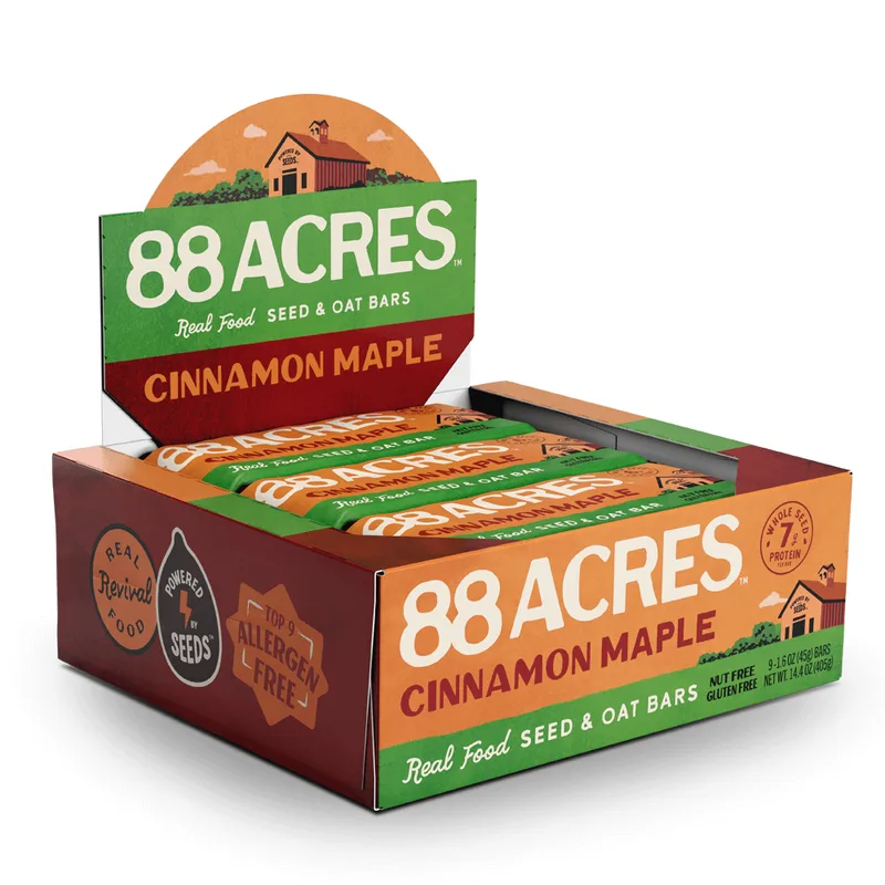 Cinnamon Maple Seed + Oat Bars (9 Bars)
