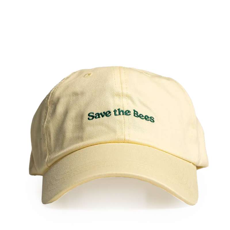Yellow Save the Bees Unstructured Hat