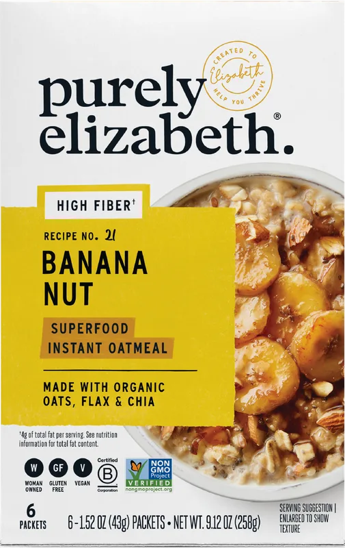 Banana Nut Superfood Oatmeal Multipack with Prebiotic Fiber