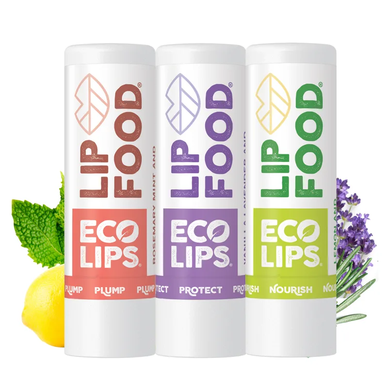 LIP FOOD® Organic Lip Balm, 3 Pack Variety