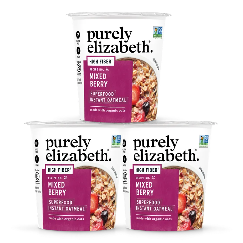 Mixed Berry Superfood Oat Cup with Prebiotic Fiber - 3 Pack