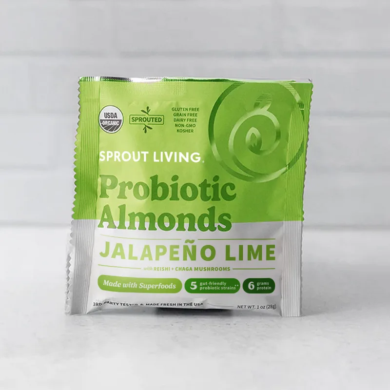 Probiotic Almonds, Jalapeño Lime, 1oz