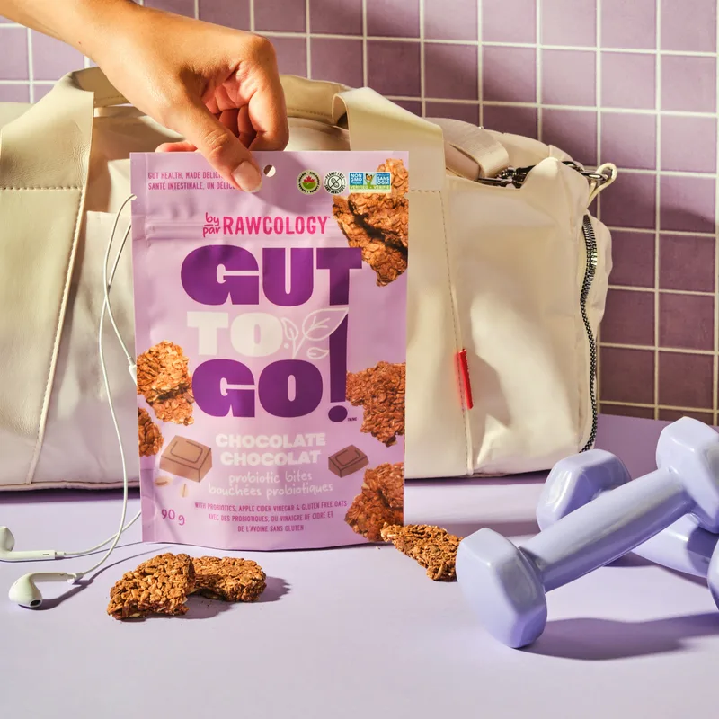 Chocolate Granola Snack Bites with Probiotics