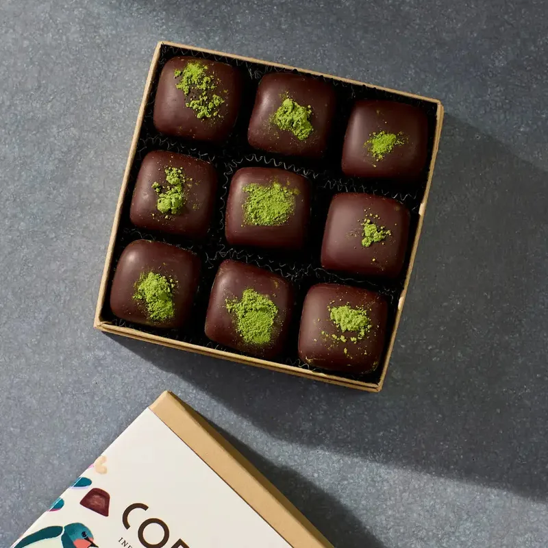 Matcha Fudge Truffles (9pc Box)