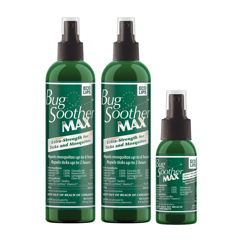 Bug Soother MAX Mosquito & Tick Repellent Packs