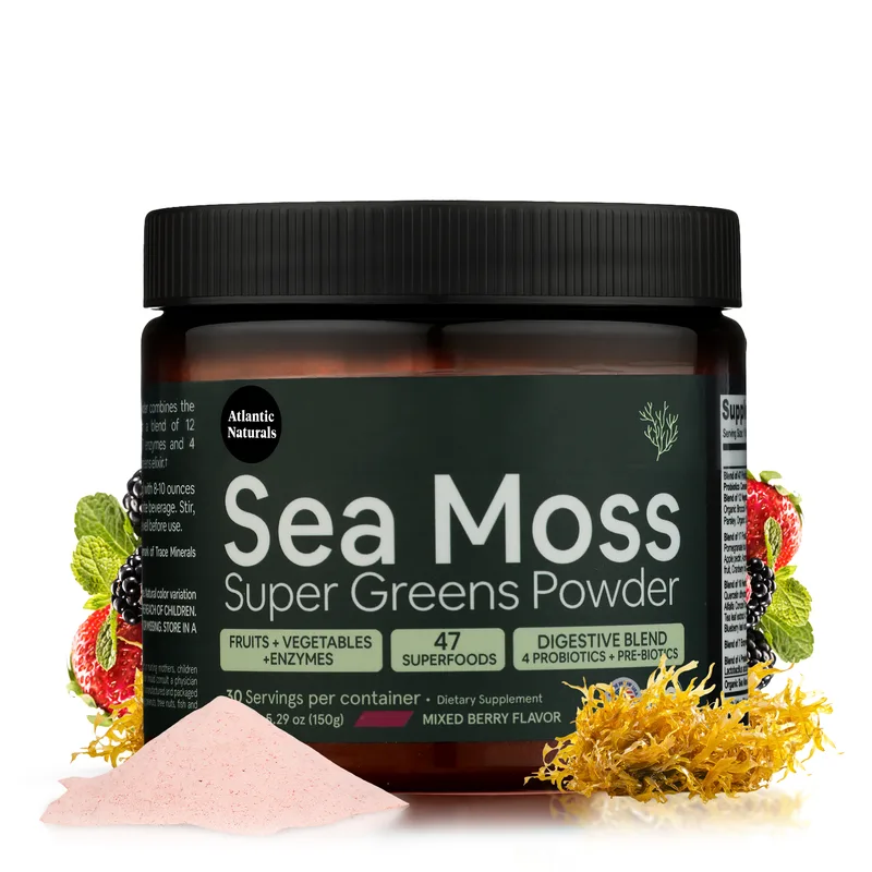 Organic Sea Moss Super Greens Powder for Complete Nutrition