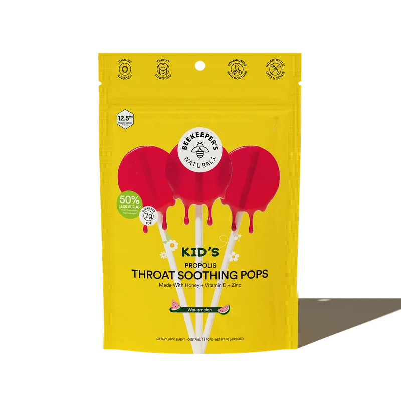 Kid’s Throat Soothing Lollipops - Watermelon