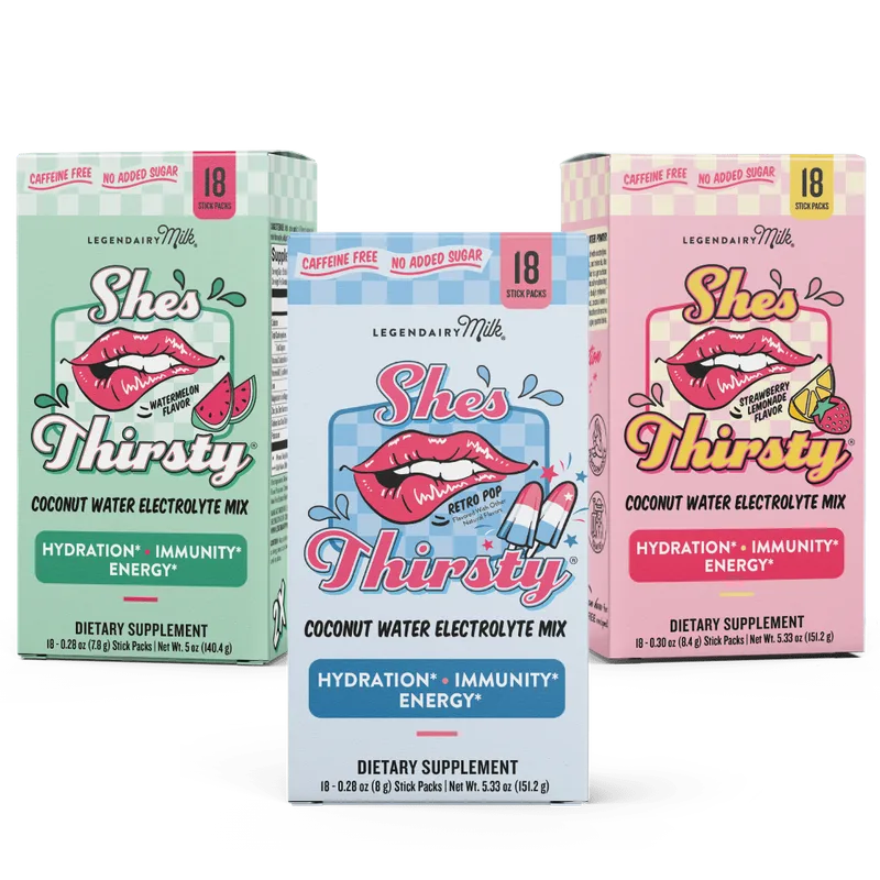 She’s Thirsty® Coconut Water Electrolyte Mix Trio
